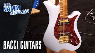 Bacci Guitars Leonardo Funk Machine Demo  NAMM 2023 [upl. by Iggy]