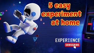 5 Easy Science Experiments to do at home [upl. by Eislek]