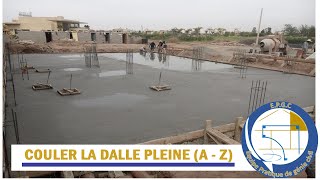 Étapes de coulage de la dalle au sol Depuis la fondation [upl. by Steel]