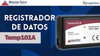 Registrador de temperatura Temp101A  MADGETECH [upl. by Nosloc]