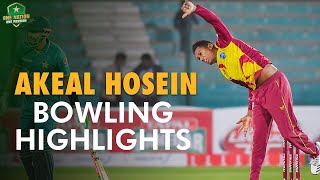 Akeal Hosein Bowling Highlights  Pakistan vs West Indies  2nd T20I 2021  PCB  MK1T [upl. by Yrtnej]