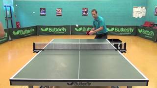 How to Play Table Tennis Backspin Serve [upl. by Barabas]