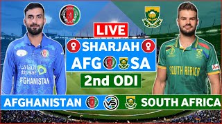 Afghanistan vs South Africa 2nd ODI Live Scores  AFG vs SA 2nd ODI Live Scores amp Commentary [upl. by Tenahs]