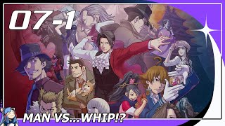 Ace Attorney Investigations  Day 7 Part 1  Blind Playthrough  Its Man vsWhip [upl. by Ytsirhk]