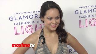 Hayley Orrantia Macys Glamorama 2013 quotFashion In A New Lightquot Red Carpet  The Goldbergs [upl. by Atinhoj]