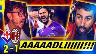 AAAAAADLIIIII REACTION EPICA di FIORENTINA  MILAN 21 [upl. by Christan]