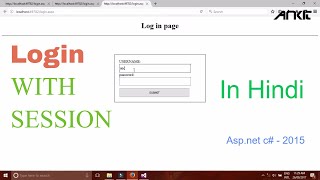 How to create Login page using Session in aspnet c  Hindi [upl. by Kcirdnek]