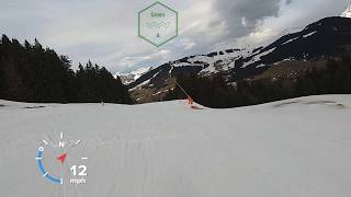 HOW STEEP IS BLACK RUN Super Megeve at MEGEVE ski resort  GoPro HD POV Skiing  Feb 2024 [upl. by Vania345]