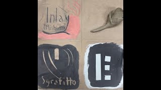 Using Stroke and Coat Glazes for inlay additions stencils and sgrafitto on your clay projects [upl. by Aihsenor]