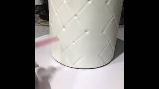 DIAMOND QUILT PATTERN CAKE TUTORIAL [upl. by Whitney]