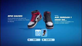 110 Vbucks  NEW BROKEN 🤣 AIR JORDAN 1 HIGH OG SHOES AND MORE [upl. by Heloise13]