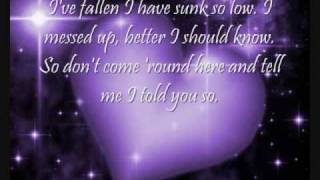 Fallen Lyrics Sarah McLachlan [upl. by Elocn]