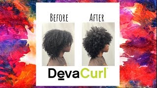 MY FIRST DEVA CUT EXPERIENCE  3C4A Hair [upl. by Lyrej]