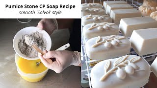 Pumice Stone Cold Process Soap Recipe smooth ‘Solvol’ style [upl. by Valley]