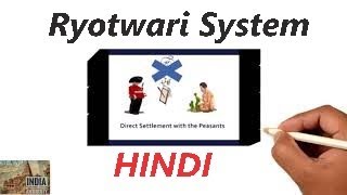 Ryotwari System  Land Revenue System In British India  HINDI [upl. by Maillil]