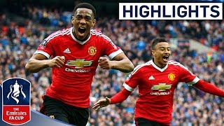 Everton 12 Manchester United  Martial Wins it For United  Emirates FA Cup 201516 SemiFinal [upl. by Rhoads]