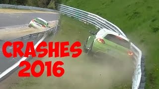 NÜRBURGRING CRASH COMPILATION 2016  CRASH amp FAIL COMPILATION NORDSCHLEIFE TOURISTENFAHRTEN VLN RCN [upl. by Damal]