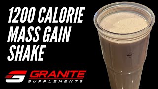 Easy Homemade Mass Gainer Shake Muscle Building Smoothie [upl. by Agnes]