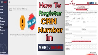 CRN Number Register Kaseri Garne Meroshare ma  Part3  Register CRN Number in Meroshare 2023 [upl. by Ggerk]