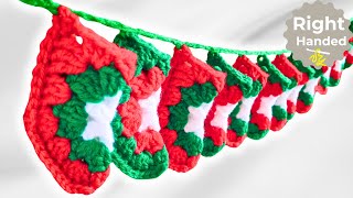 Crochet Christmas Advent Calendar Pattern  Mini Stocking [upl. by Kassity163]