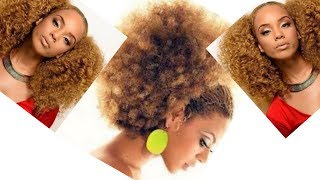 COMMENT FABRIQUER SOIMEME UN POSTICHE AFRO KINKY POUR DES CHIGNONS ET AUTRES COIFFURES [upl. by Aryhs323]