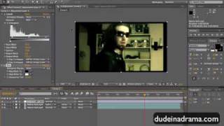 Matrix color correction color tint effect After Effects tutorial [upl. by Tod]