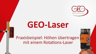 Höhen übertragen mit einem RotationsLaser  Nivellieren mit einem RotationsLaser  LaserEmpfänger [upl. by Ignacius779]