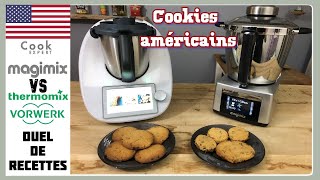 DUEL DE RECETTES  COOKIES AMERICAINS Thermomix Tm6 VS Cook EXPERT Magimix par Sand CookampLook [upl. by Ro]