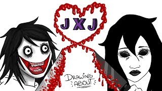 JEFF x JANE THE KILLER 🔪💘 SAN VALENTIN  Draw My Life  Creepypasta Especial Love Story [upl. by Cacka859]