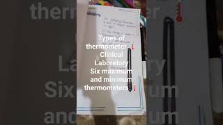 Types of thermometer 🌡️🌡️🌡️ project [upl. by Alatea665]