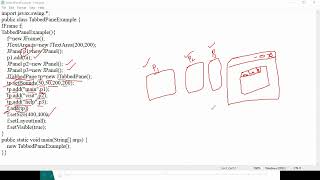 5 3 Swing Components JTabbedpane and JScrollPane [upl. by Atniuqal376]