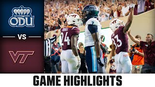 Old Dominion vs Virginia Tech Game Highlights  2023 ACC Football [upl. by Kessia742]