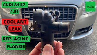 Replacing Leaking Coolant Flange  Audi A4 B7 SLine 18T 2006 [upl. by Seuqramed]