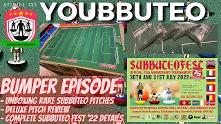 Unboxing Rare Subbuteo Pitches Reviewing the Deluxe Ditch and ALL SUBBUTEO FEST 22 UPDATES [upl. by Janean]