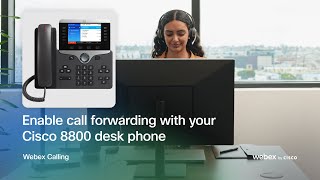 Enable call forwarding on your Cisco 8800 desk phone [upl. by Kreiker]