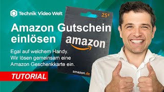 Amazon Gutschein einlösen Handy 📱 Anleitung 2022 [upl. by Montagu235]