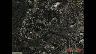 China Hengyang the highest frequency timelapse from space 19842020 [upl. by Cryan]