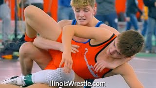 120 Championship – Alec Hunter of Oshkosh West WI by Dec 7–1 over Brayden Sonnentag of Cadott WI [upl. by Atteuqihc921]