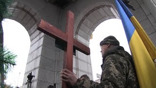 На Майдані попрощалися зі «Скіфом» бійцем батальйону «Айдар» [upl. by Ludwigg]