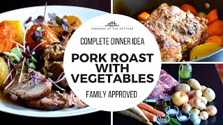 Tender PORK ROAST WITH VEGETABLES recipe [upl. by Eaner]