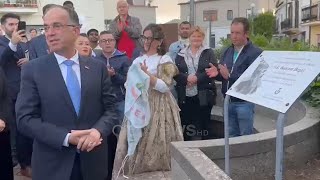 Vizita e Begaj në Kalabri presidenti u ndal në Pallagorio ku u prit me ceremoni festive [upl. by Tedmann]