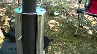 Frontier stove plus water heater review from Camping Solutions [upl. by Rubie]