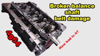 What happens to your engine when a balance shaft belt breaks [upl. by Rebme]