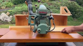 Ripping on a Radial Arm Saw [upl. by Gretal]