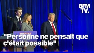 Présidentielle américaine le discours de Donald Trump revendiquant sa victoire [upl. by Eehsar587]