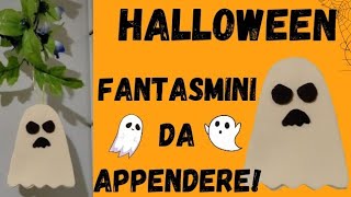 COME REALIZZARE DEI FANTASMI DA APPENDERE per HALLOWEEN [upl. by Oirtemed]