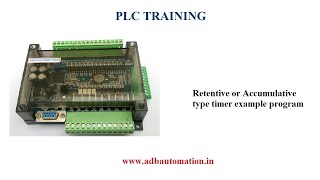 PLC TRAINING IN TAMIL – PART 7 – RetentiveAccumulative Timer example program in GX WORKS2 SOFTWARE [upl. by Irtimd]