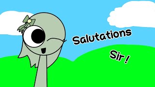 Salutations sir meme ft  Sally sprunki [upl. by Kapor]