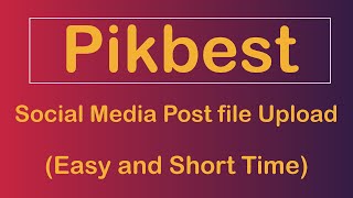 Pikbest social media post upload system [upl. by Ardnohs]