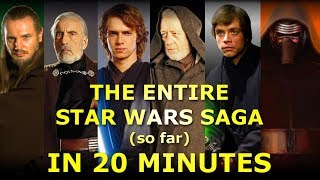 The Entire Star Wars Saga so far Explained in 20 Minutes [upl. by Howe]